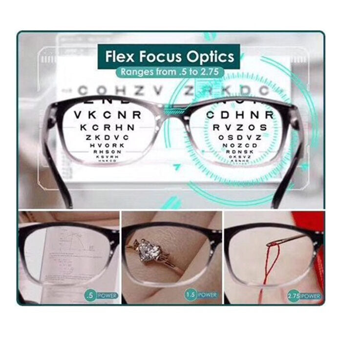 Auto Focus Reading Glasses High Quality Auto-Adjusting Dual-focus Reading Glasses UAESHIPHUB