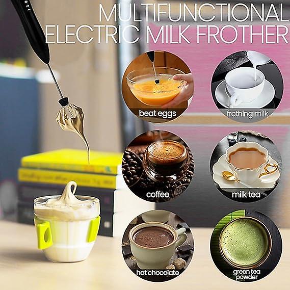 Electric Milk Frother, Electric Whisk For Drinks And Foam UAE SHIP HUB