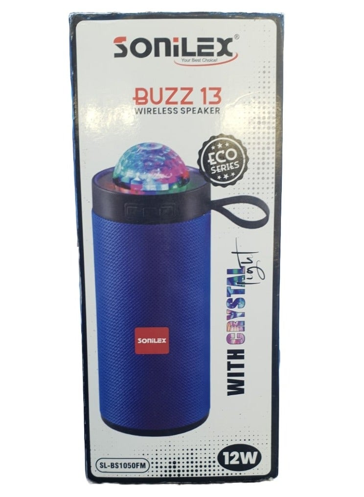 SL-BS1050FM BUZZ 13 Portable Wireless Speaker 12W UAE SHIP HUB