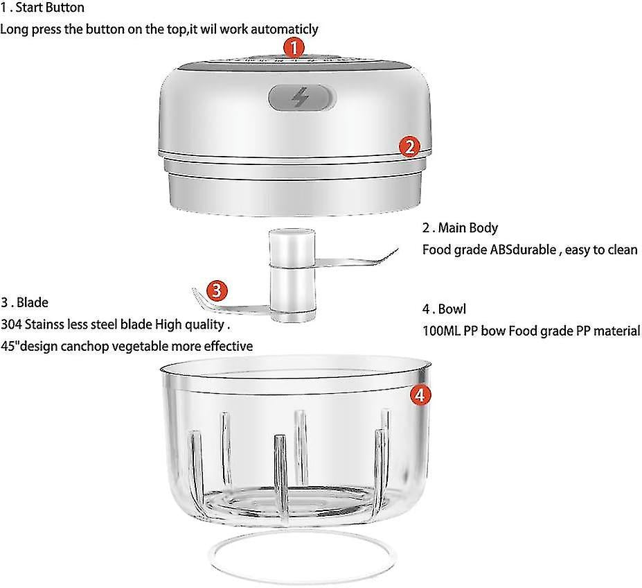 Electric Food Mini Food Processor UAE SHIP HUB