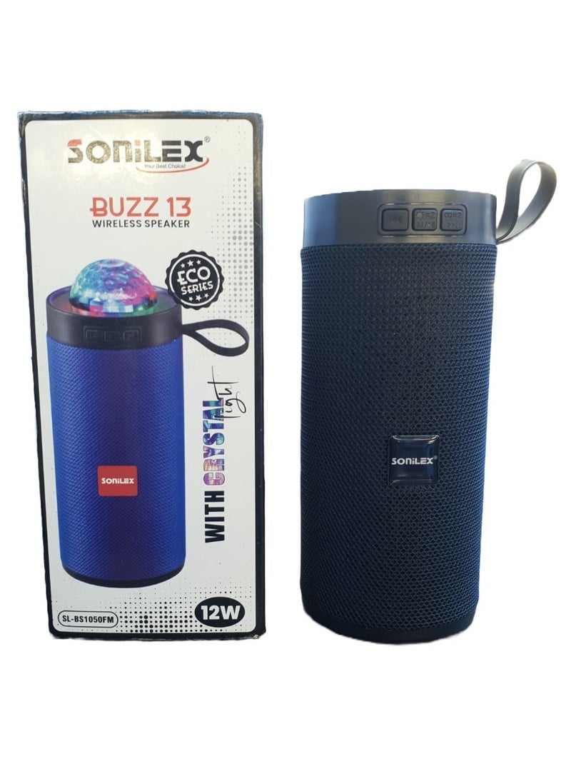 SL-BS1050FM BUZZ 13 Portable Wireless Speaker 12W UAE SHIP HUB