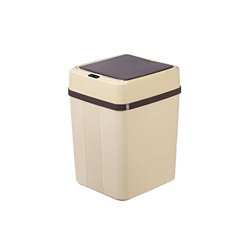 Smart Trash Can with Intelligent Sensor Stable Dealing Cover Automatic Touchless Garbage Bin Portable Trash Bin for Home 12L(Grey) UAESHIPHUB