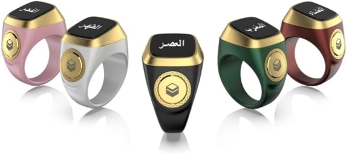 Waterproof Smart Tasbih Zikr Ring, Prayer timing reminder UAESHIPHUB