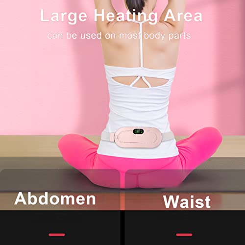 Heating Pad Portable Cordless Electric Waist Belt Device Fast Heating Heat Levels, 4 Massage Modes for Back Pain Relief Belly Pain Relief, Heating Pad Waist Belt for Girls and Women UAESHIPHUB