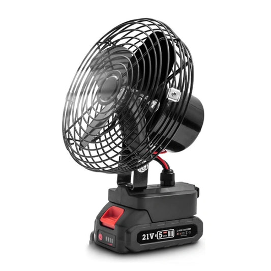 SUNSKY HILDA Portable Powerful Fan Outdoor Hair Dryer, EU Plug 8 inch With 1 Battery+1 Charger UAE SHIP HUB