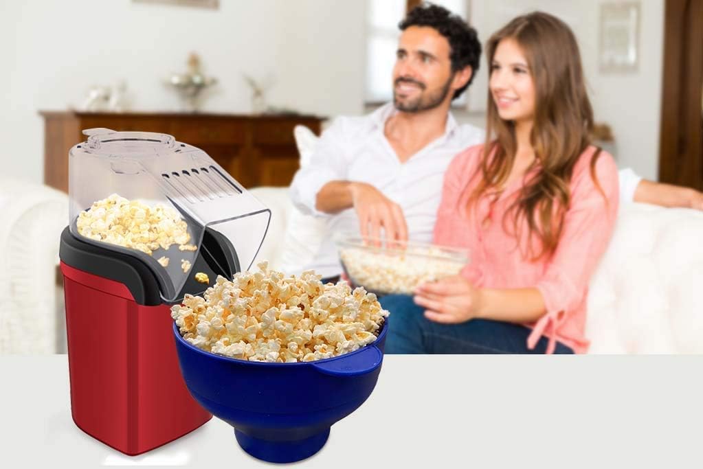 Hot Air Popper Electric Popcorn Maker Machine UAE SHIP HUB