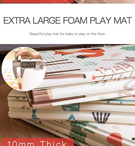 Non Slip BAby mat Portable baby playmat foldable XPE Baby Crawling Mat Thickening Environmental Protection Rug Playmat Double Surface Baby Carpet -180 * 200CM The design may vary UAE SHIP HUB