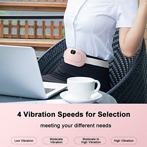 Heating Pad Portable Cordless Electric Waist Belt Device Fast Heating Heat Levels, 4 Massage Modes for Back Pain Relief Belly Pain Relief, Heating Pad Waist Belt for Girls and Women UAESHIPHUB