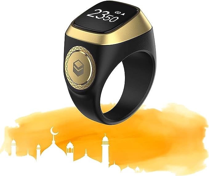 Waterproof Smart Tasbih Zikr Ring, Prayer timing reminder UAESHIPHUB