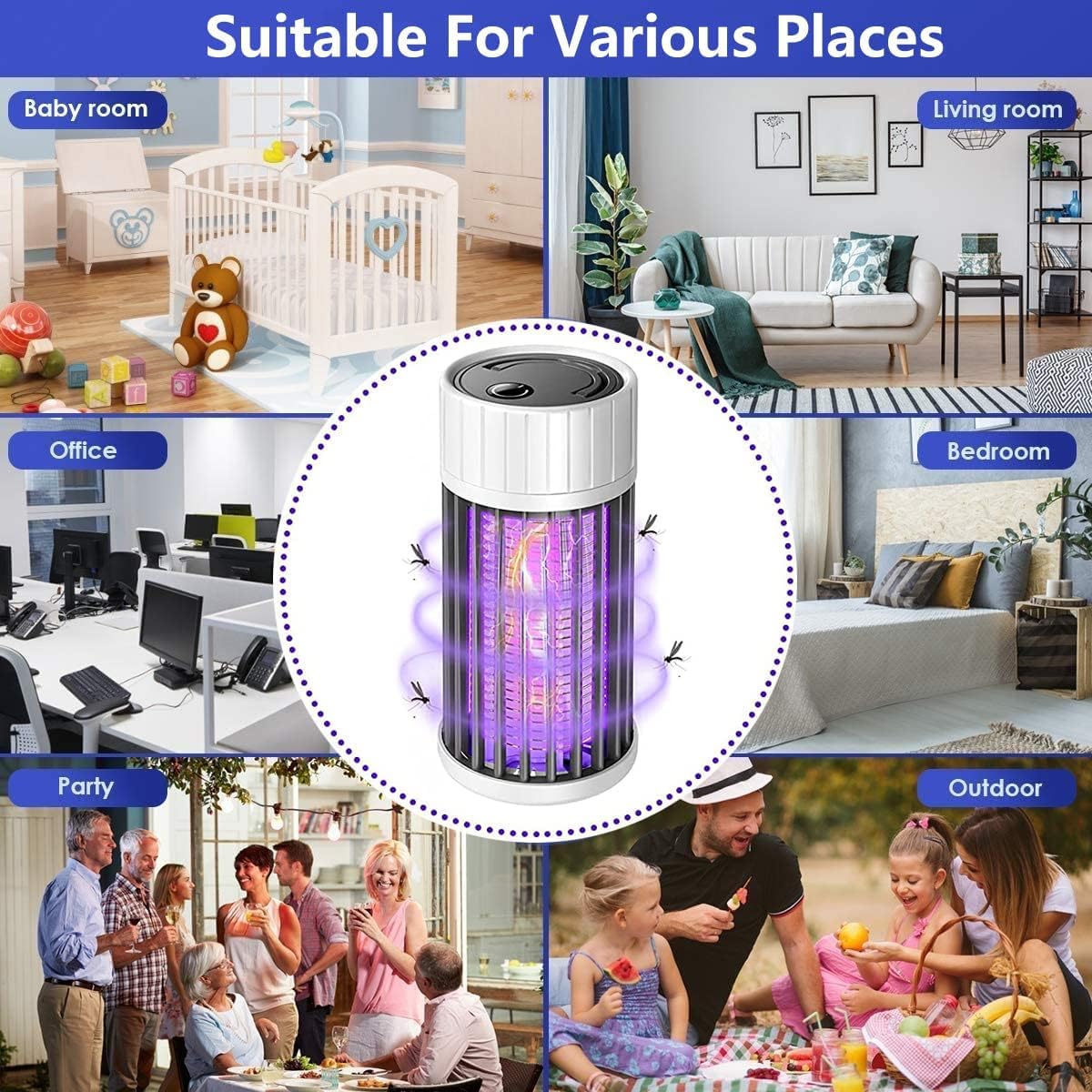 Mosquito Killer Lamp Portable USB Electric Mosquito Control Dropship Homes