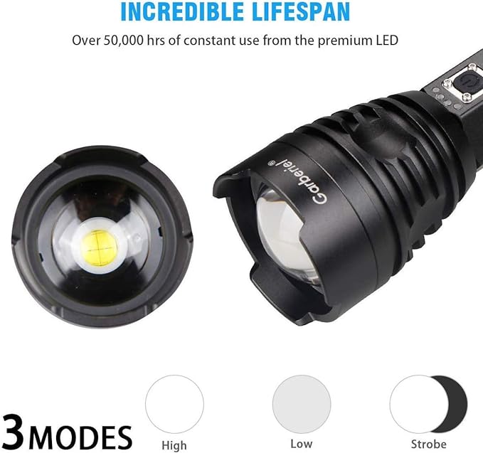 P90 LED Rechargeable Laser Flashlight - Dropship Homes