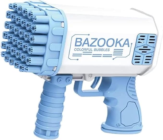 36 Holes Bazooka Bubble Gun for Age 3+ Girls Boys & Adults UAE SHIP HUB