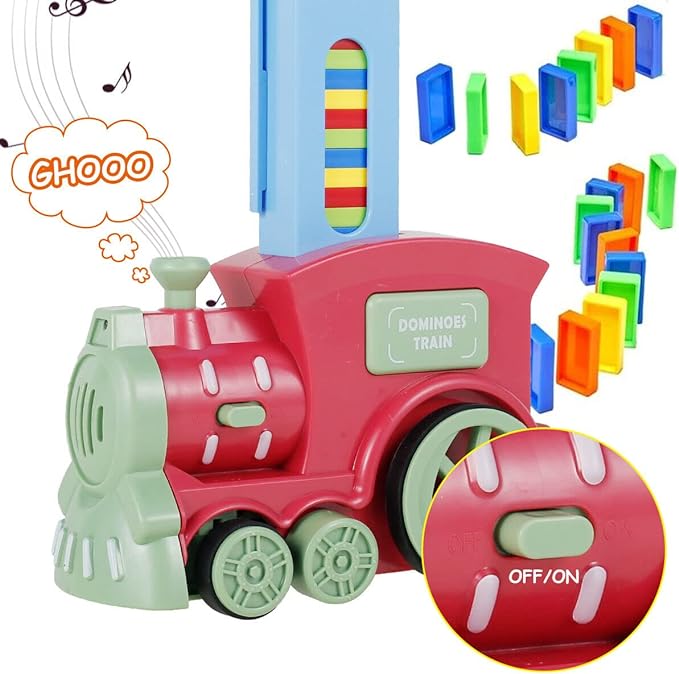 Electric Domino Train Set (Red) UAE SHIP HUB