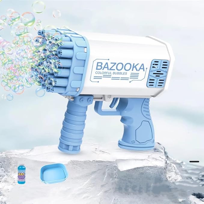 36 Holes Bazooka Bubble Gun for Age 3+ Girls Boys & Adults UAE SHIP HUB