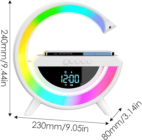 Digital Led Wireless Charger Speaker - Dropship Homes