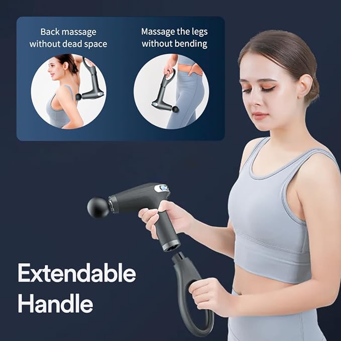 Massager Gun Pro Deep Tissue Therapy Pain Relief UAE SHIP HUB