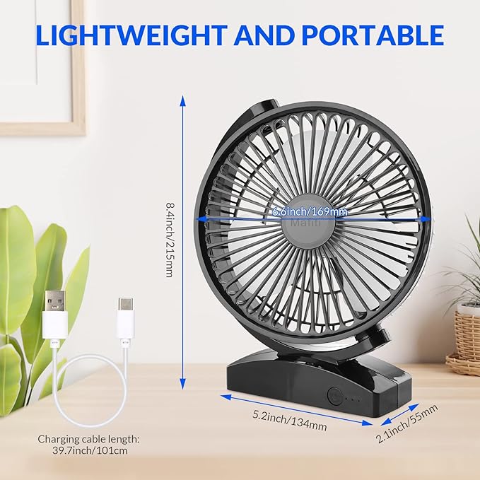 Mini Desktop Fan, Small USB Silent Fan UAE SHIP HUB