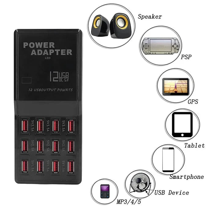 12 Port USB Charger UAESHIPHUB