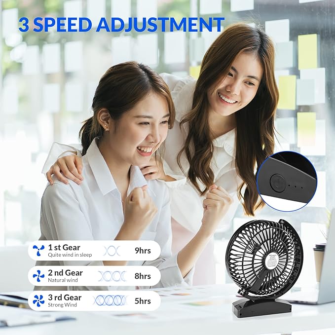 Mini Desktop Fan, Small USB Silent Fan UAE SHIP HUB