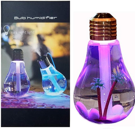 USB Portable Desktop Bulb Air Humidifier with On/Off 7 Color UAE SHIP HUB