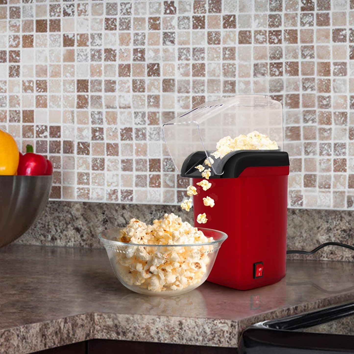 Hot Air Popper Electric Popcorn Maker Machine UAE SHIP HUB