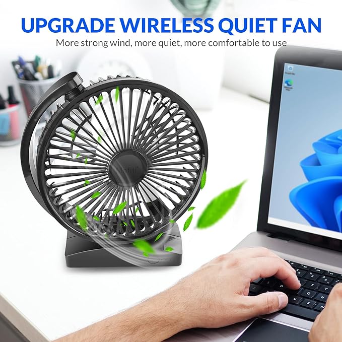 Mini Desktop Fan, Small USB Silent Fan UAE SHIP HUB