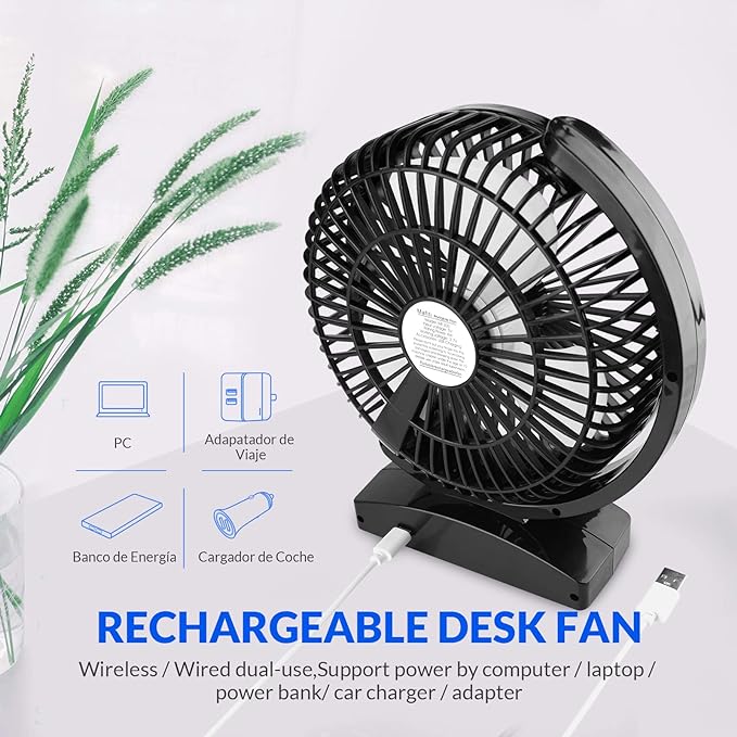 Mini Desktop Fan, Small USB Silent Fan UAE SHIP HUB