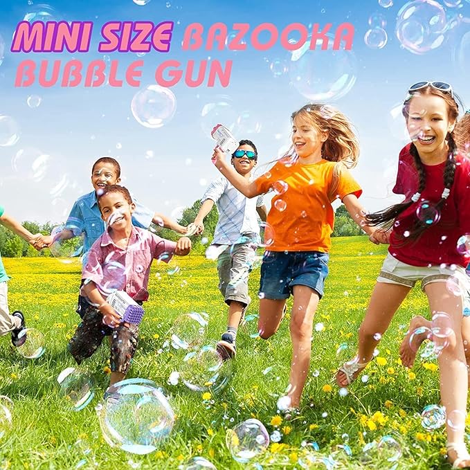 36 Holes Bazooka Bubble Gun for Age 3+ Girls Boys & Adults UAE SHIP HUB