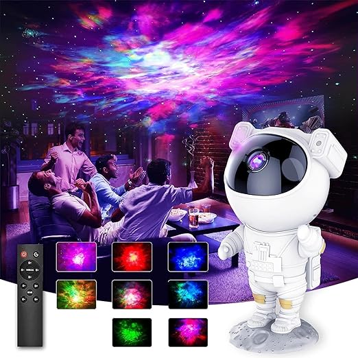 Galaxy Astronaut Star Projector, 360° Adjustable Design Baby Bedroom, Parties, and Game Rooms, USB Projector UAE SHIP HUB