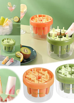 8 Grid Ice Cream/Popsicles Maker Mold For Homemade Deserts UAE SHIP HUB