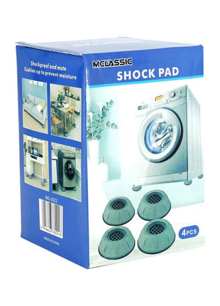 Mclassic Shock Pad Noise Reducing Rubber Washing Machine Feet Pads, 4 Pieces, Black Dropship Homes
