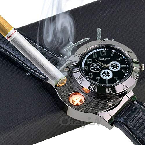 New Military USB Lighter Watch Men's - Dropship Homes