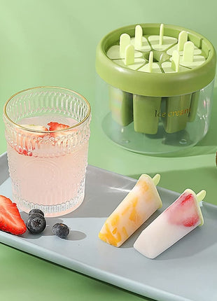 8 Grid Ice Cream/Popsicles Maker Mold For Homemade Deserts UAE SHIP HUB