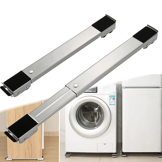 Washing Machine Stand with Wheels Adjustable Roller Base Mobile Roller Refrigerator Base Moving Cart for Dryer Fridge Furniture Dropship Homes