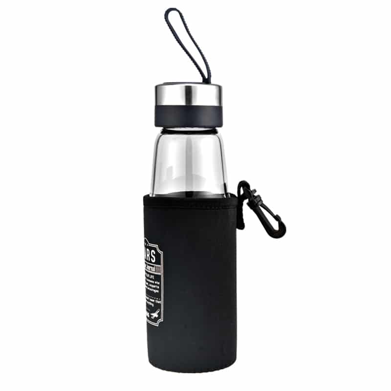 GLASS WATER BOTTLE 24165 BOROSILICATE GLASS UAE SHIP HUB