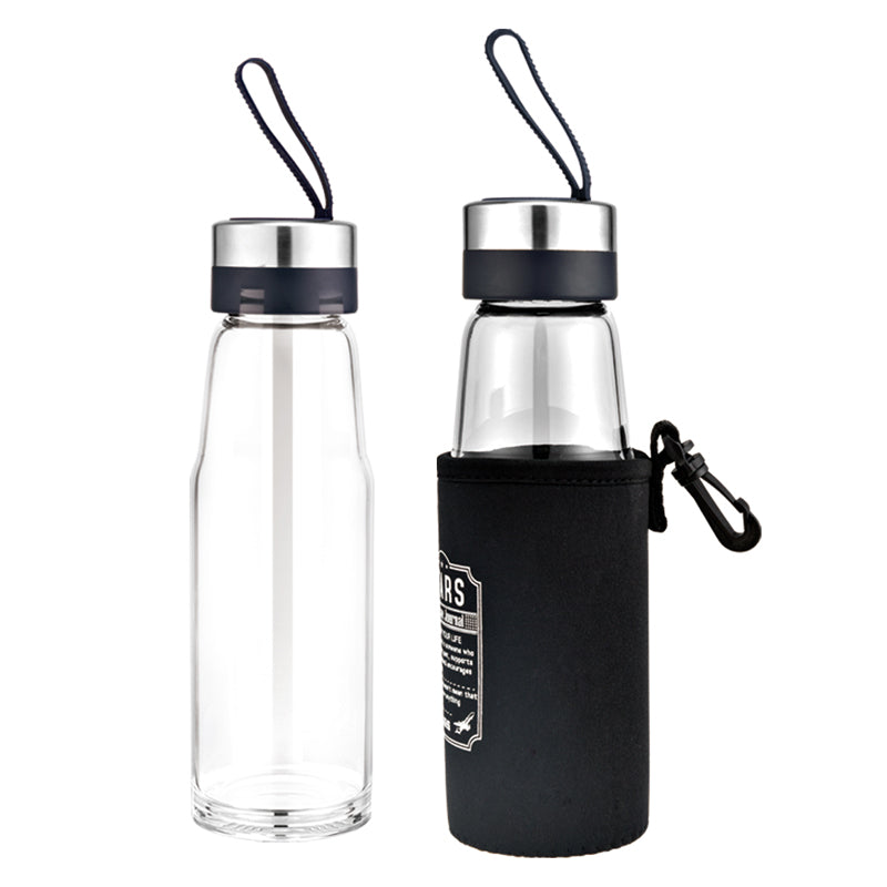 GLASS WATER BOTTLE 24165 BOROSILICATE GLASS UAE SHIP HUB