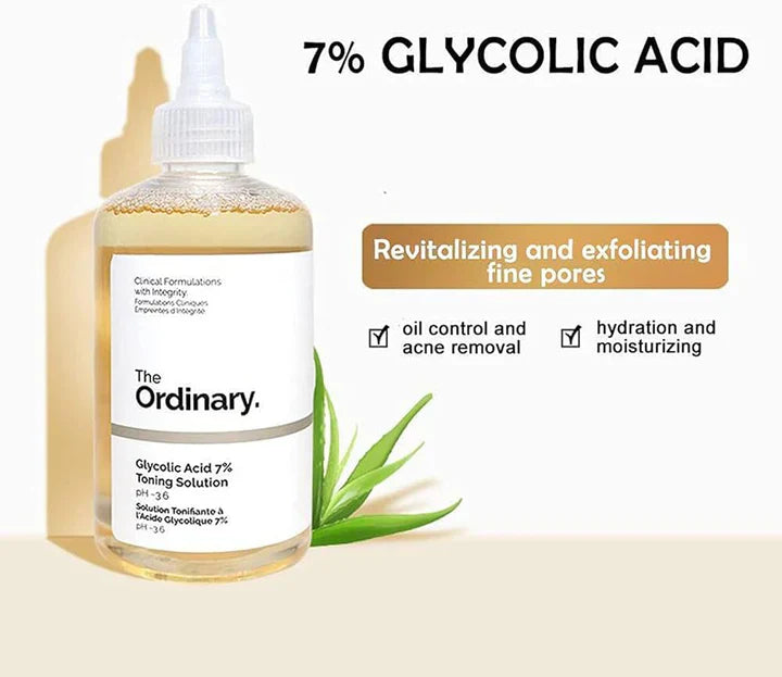 The Ordinary Glycolic Acid 7% Toner, Glycolic Sour 7% Toning UAESHIPHUB