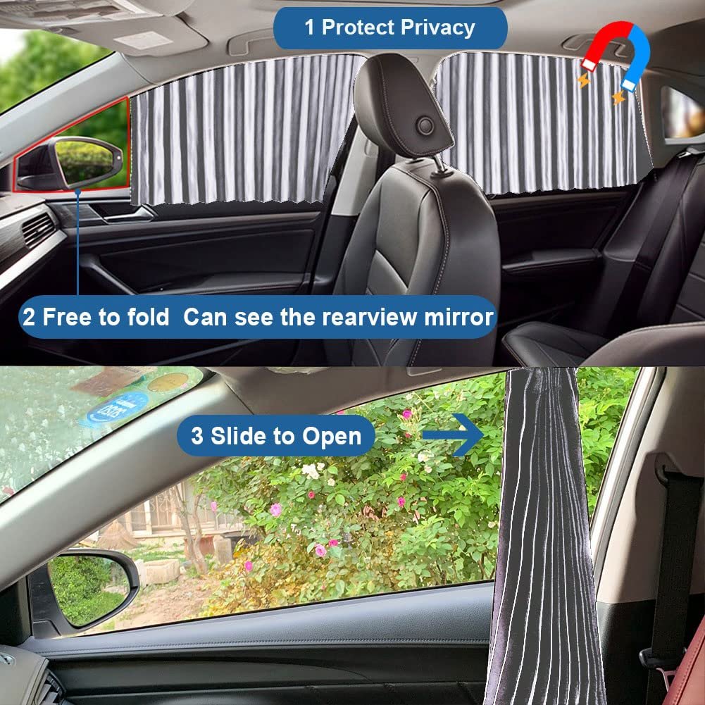 Universal Fit Magnetic Car Side Window Privacy Sunshade UAESHIPHUB