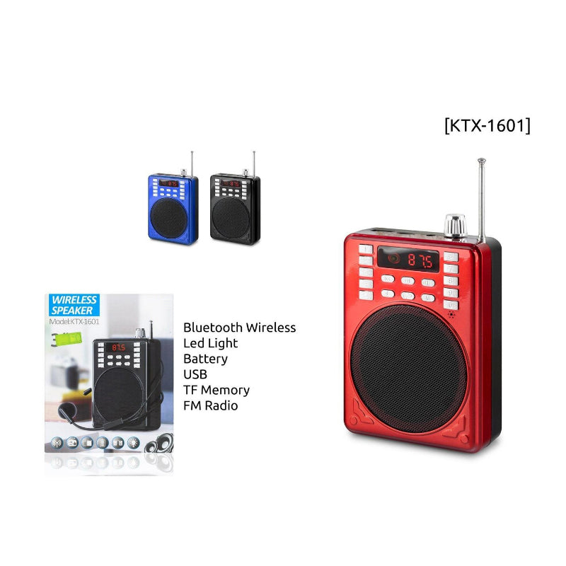 KTX-1601 High Quality Multi-Functional Wireless Speaker With Microphone UAE SHIP HUB