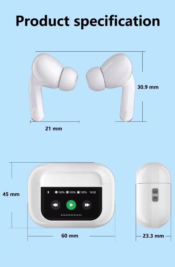 LED Display Earbuds - Zambeel