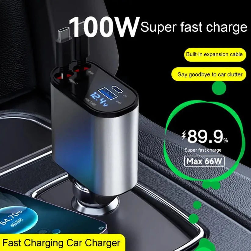 4-IN-1 FAST CAR CHARGER UAE SHIP HUB