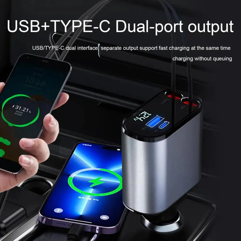 4-IN-1 FAST CAR CHARGER UAE SHIP HUB