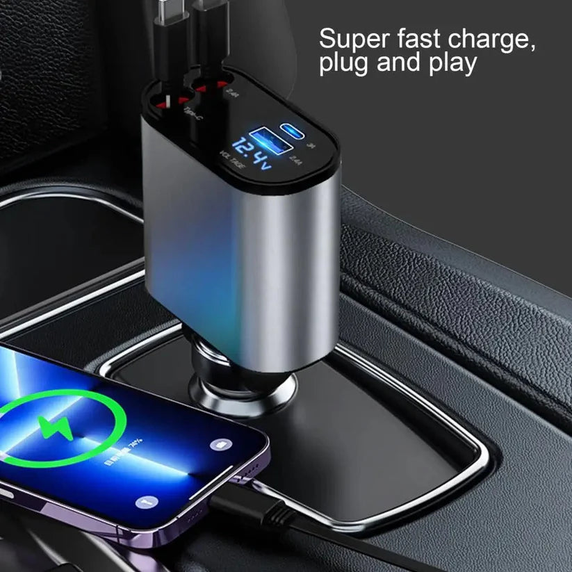 4-IN-1 FAST CAR CHARGER UAE SHIP HUB