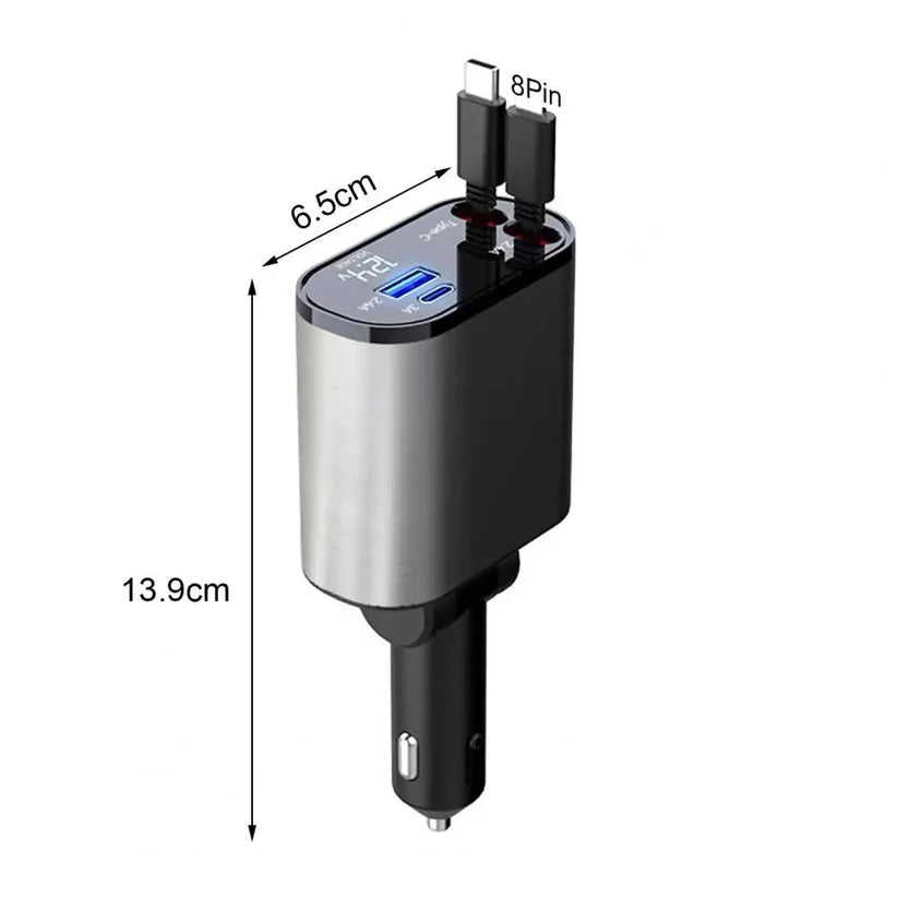 4-IN-1 FAST CAR CHARGER UAE SHIP HUB