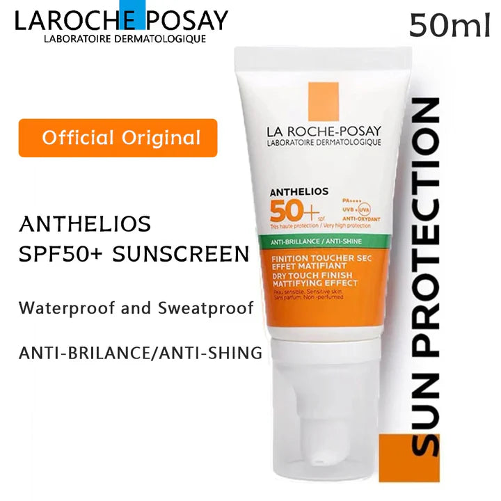 Laa Roche-Posay Anthelios Clear Skin Dry Sunscreen SPF 50+, Oil Free Anti Shine For Very High Protection, 50ml UAESHIPHUB